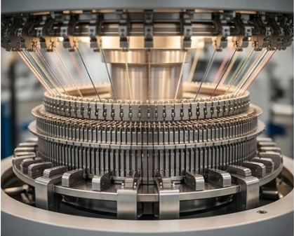 Advanced seamless knitting machines at Tahui factory